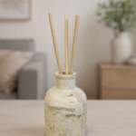 אגרטל /מפיץ ריח איזבלה לבן שמנת חום