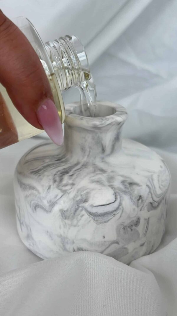 ⁦אגרטל /מפיץ ריח מארי לבן אפור שחור⁩ – תמונה ⁦3⁩