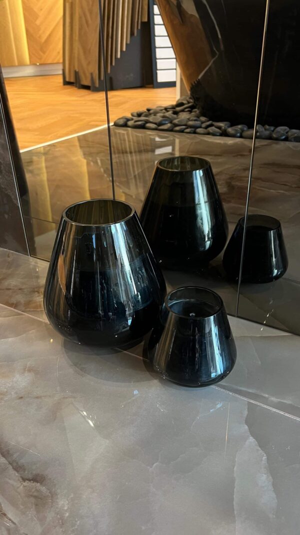 ⁦נר קלאופטרה שחור שעווה שחורה⁩ – תמונה ⁦3⁩