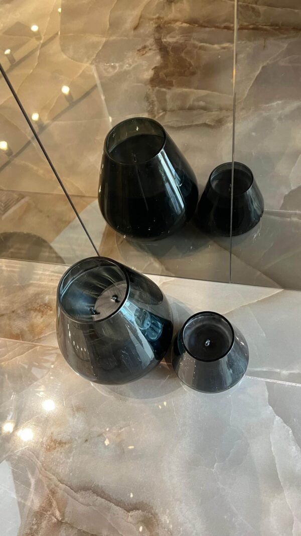 ⁦נר קלאופטרה שחור שעווה שחורה⁩ – תמונה ⁦2⁩