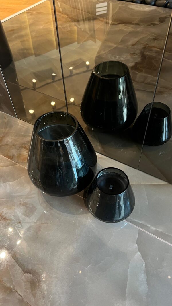 ⁦נר קלאופטרה שחור שעווה שחורה⁩ – תמונה ⁦1⁩