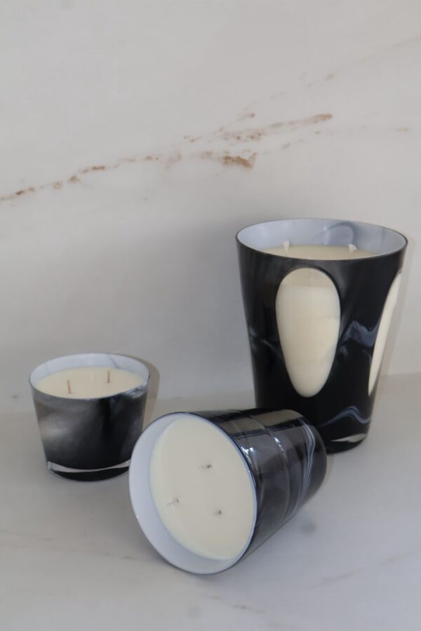 ⁦נר ריינה שחור לבן⁩ – תמונה ⁦2⁩