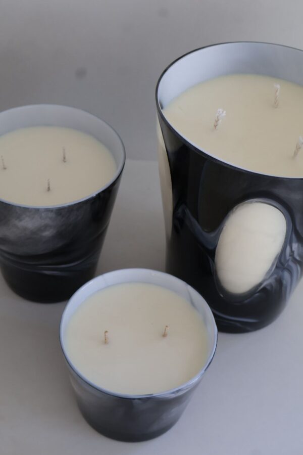 ⁦נר ריינה שחור לבן⁩ – תמונה ⁦4⁩