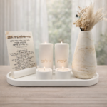 מגש פמוטי שבת הוד מרבל