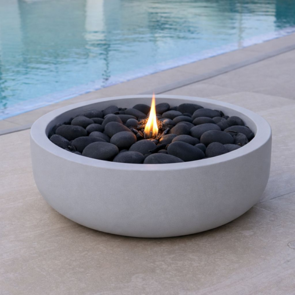 ⁦קערת אש הרמס בצבע אפור⁩ – תמונה ⁦2⁩