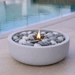 קערת אש הרמס בצבע אפור